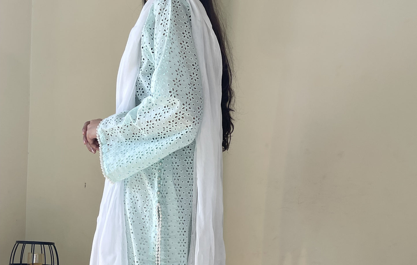 Paled turquoise (Stitched) -1pc
