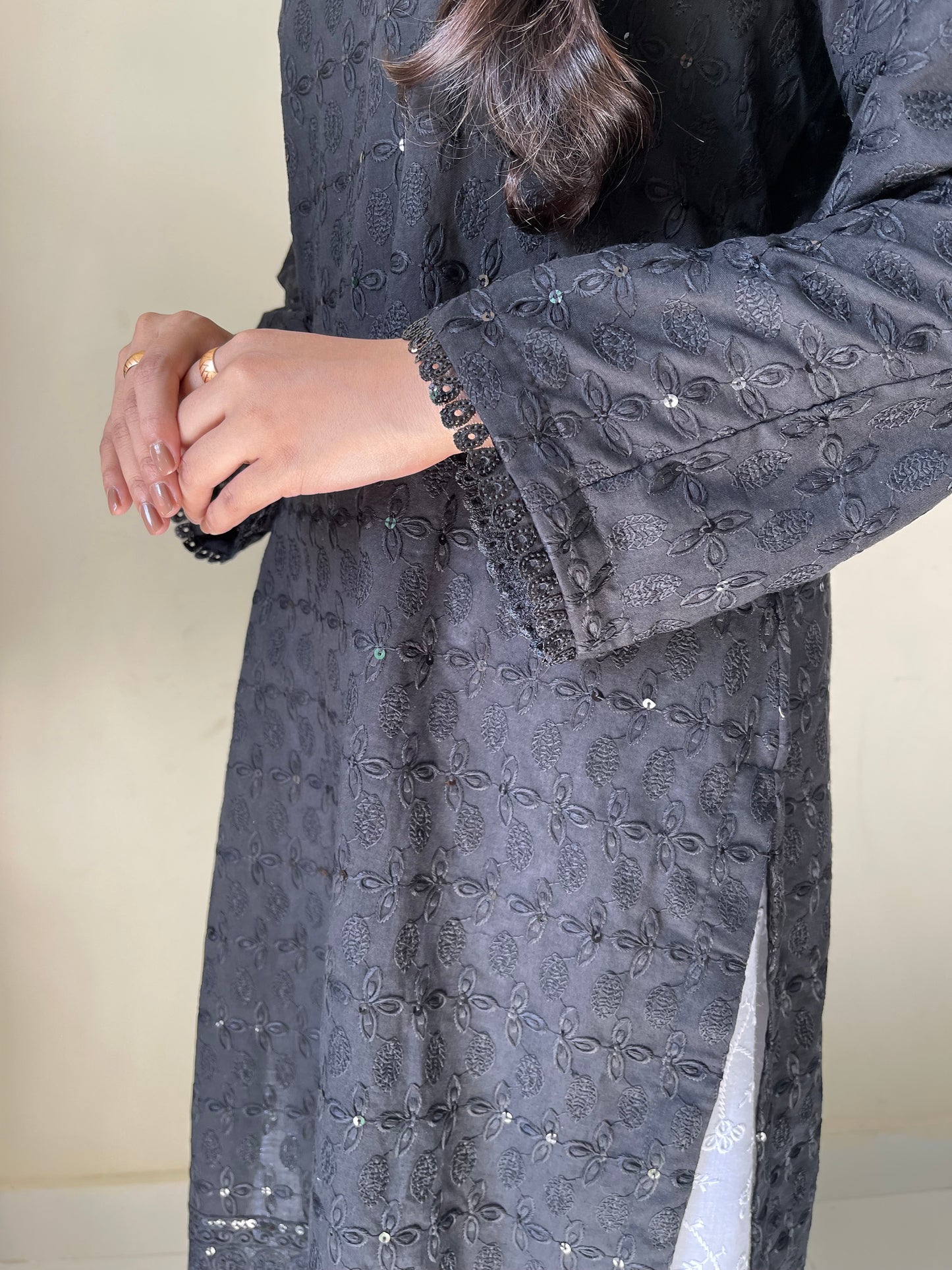 Midnight Black (Stitched) - only shirt piece