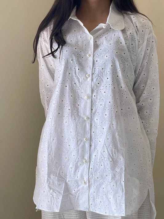 Ultra White Botton down -shirt pc