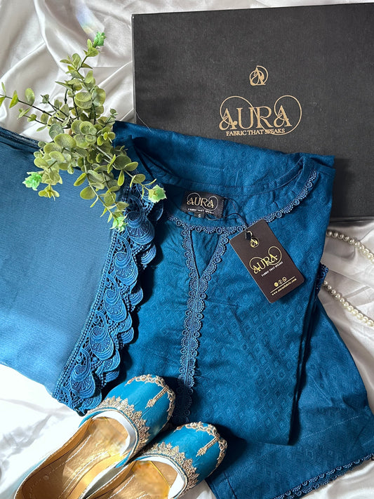 Luxurious Chic Teal 3pc