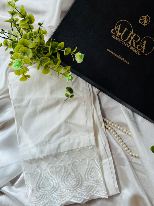White Cotton Trouser